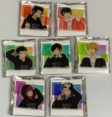 월드 트리거 후드티 아크릴 키링 7개 세트