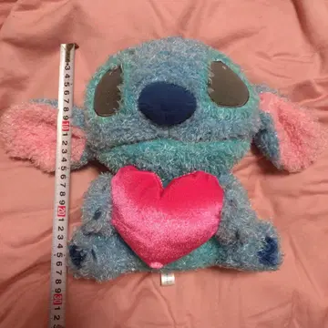 스티치 봉제 인형 하트 포함