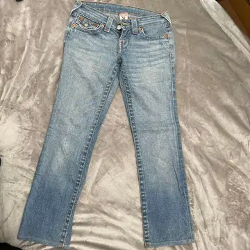 True Religion 스트레이트 데님 라이트 블루