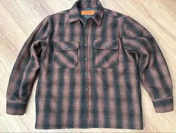 유니버셜 오버롤 셔츠 자켓 CPO 체크 셔츠 M 하자품