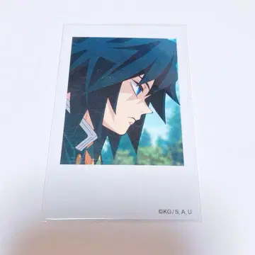 토미오카 기유 폴라로이드풍 브로마이드 기둥 카페 귀멸의 칼날