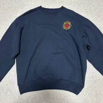 네이비 크루넥 맨투맨