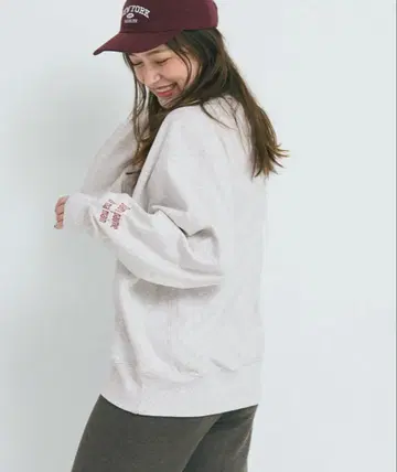 새상품 coca 헤비웨이트 로고 맨투맨 M 라이트 그레이 코카