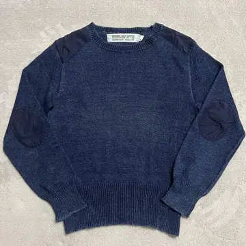 일본제 DENIME 드님 네이비 나염 니트 스웨터 R-8510