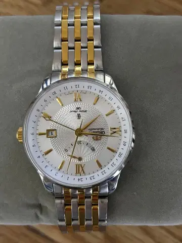 Orient 자동 와인딩 손목시계 실버/골드