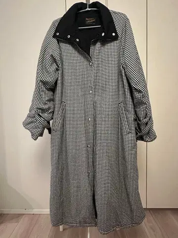 Kastane 하운드투스 체크 롱 코트