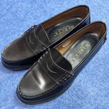 HARUTA 블랙 로퍼 23cm