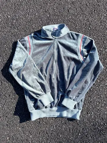 Y2K half ZIP swingtop 90-00s velor