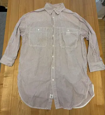 Spick & Span 스트라이프 롱 셔츠