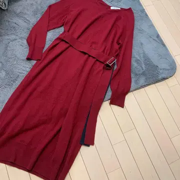 나노 유니버스 보르도 니트 원피스 긴팔