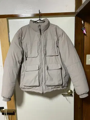 ASNOFT 그레이 다운 자켓 L