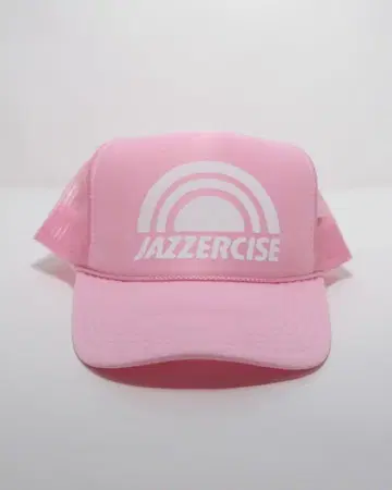 새상품 JAZZERCISE 핑크 메쉬 캡