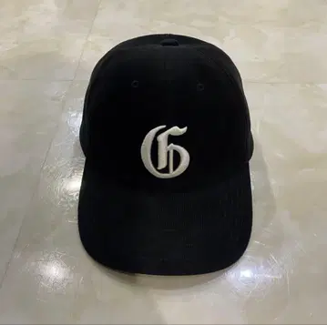 COOTIE 폴리에스터 코듀로이 6 패널 캡 블랙