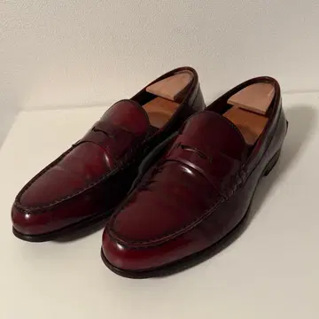 HUGO BOSS SELECTION 버건디 로퍼 9