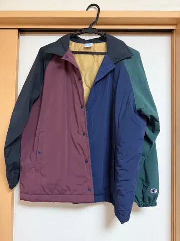 Champion 멀티 컬러 퀼팅 자켓