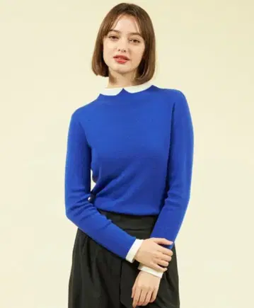 매킨토시 철학 클레릭 칼라 니트