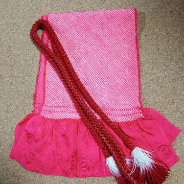 m-2055 후리소데용 총 조임 오비 장식 천, 허리띠 세트