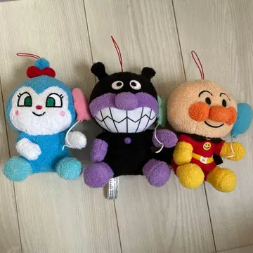 호빵맨 봉제 인형 3개 세트