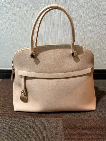 훌라 파이퍼 핸드백 핑크 베이지