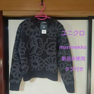 택 포함 미사용 새상품 유니클로 marimekko 라무 크루넥 스웨터