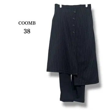 [ Coomb ] 쿠움 스커트 레이어드 팬츠 레깅스 스트라이프 개성적