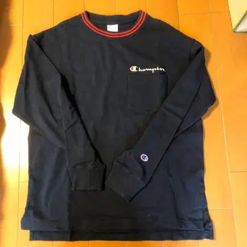 Champion 네이비 트레이닝복 포켓 부착