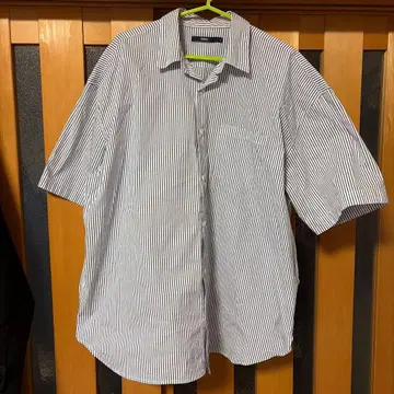 스트라이프 반팔 셔츠 L 사이즈