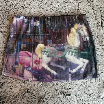 Basic Pleasure Mode 스팽글 미니 스커트