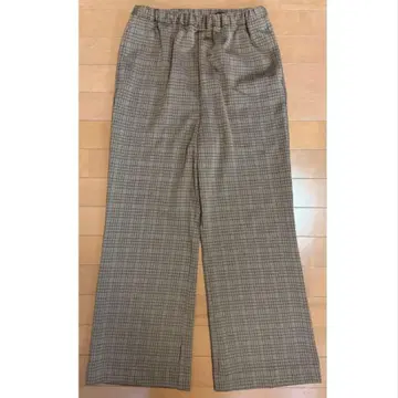 BEAMS BOY 체크 무늬 슬랙스