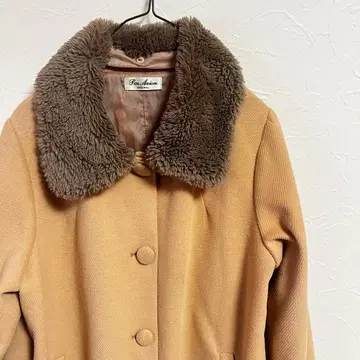 Par Avion 롱 코트 퍼 옷깃