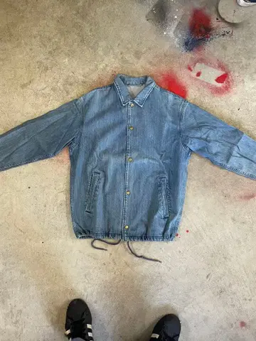 데님 자켓 버튼 프론트