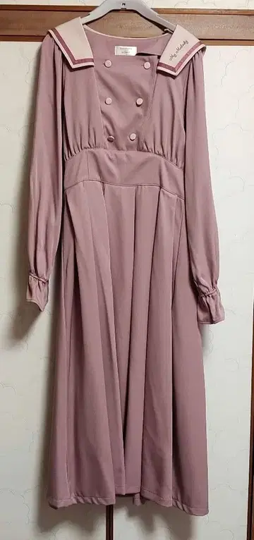 시마무라 산리오 아오키 미사코 세일러 카라 롱 원피스