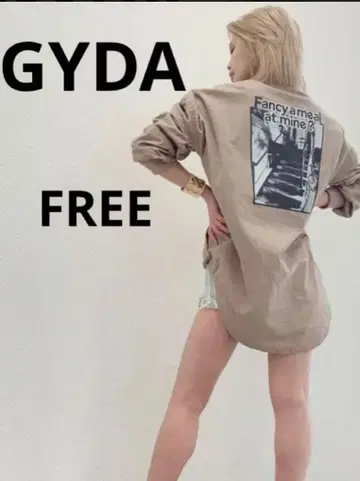 GYDA 제이 backphoto 롱 블루종