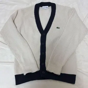 LACOSTE 하이브리드 와플 니트 가디건