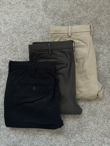 UNIQLO 유니클로 슬림핏 치노 3종 세트