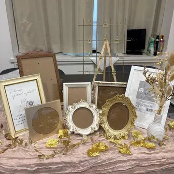 웰컴 스페이스 세트 골드 장식