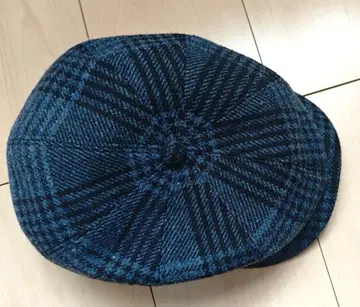 Gottmann 헌팅 캡 블루 계열 체크 58