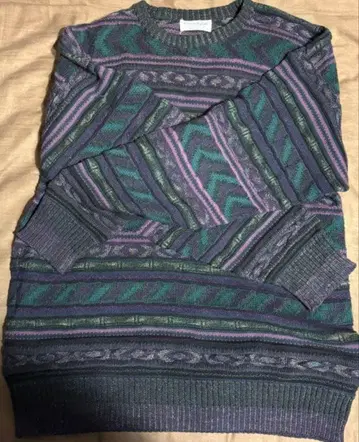 90s USA제 3D 니트 스웨터 구제 의류