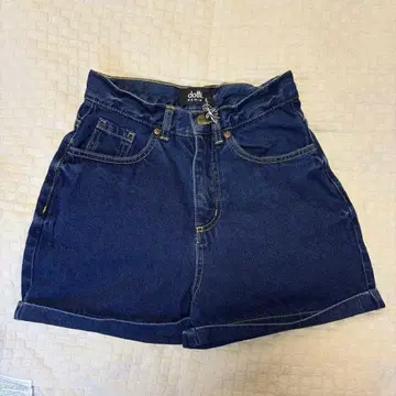 dotti 빈티지 하이 라이즈 쇼트 6 다크 블루