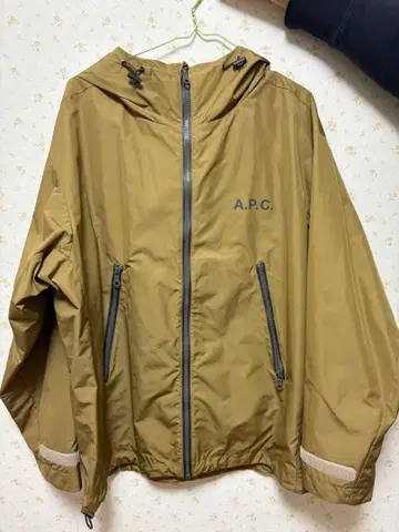 A.P.C. 후드 부착 베이지 마운틴 후드티