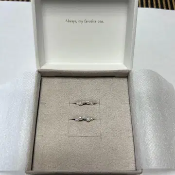 ete 펄 장식 골드 후프 귀걸이