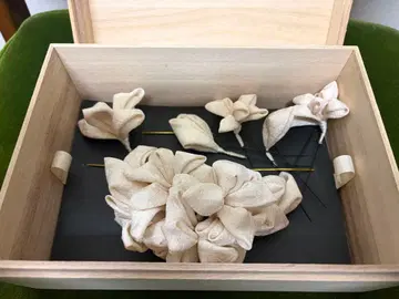 꽃 장식 6개 세트 나무 상자 포함