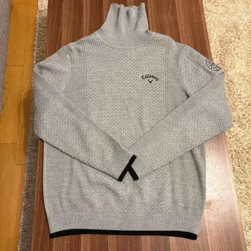Callaway 그레이 터틀넥 스웨터