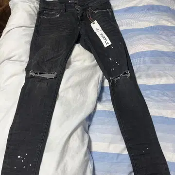 PURPLE-BRAND 블랙 데님 28 사이즈