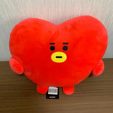 BT21 TATA 폼폼 쿠션 라인프렌즈 하트형