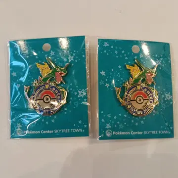 [새상품] 포켓몬 센터 스카이트리타운 핀 배지 2개