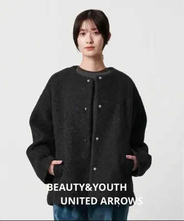 뷰티 앤 유스 B&Y 애로우즈 부클레 노카라 블루종