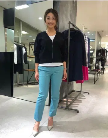 띠어리 노카라 가디건 겉옷 포멀 베이지