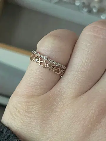 최종 K10 PG 다이아몬드 반지 하프 이터니티