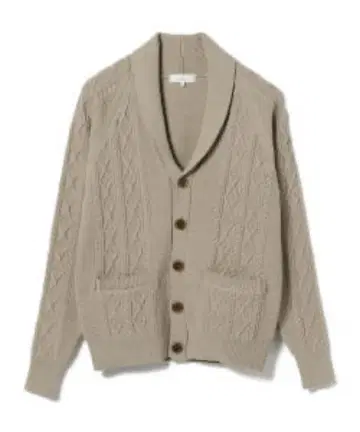 B:MING by BEAMS 5 게이지 아란 숄카라 가디건